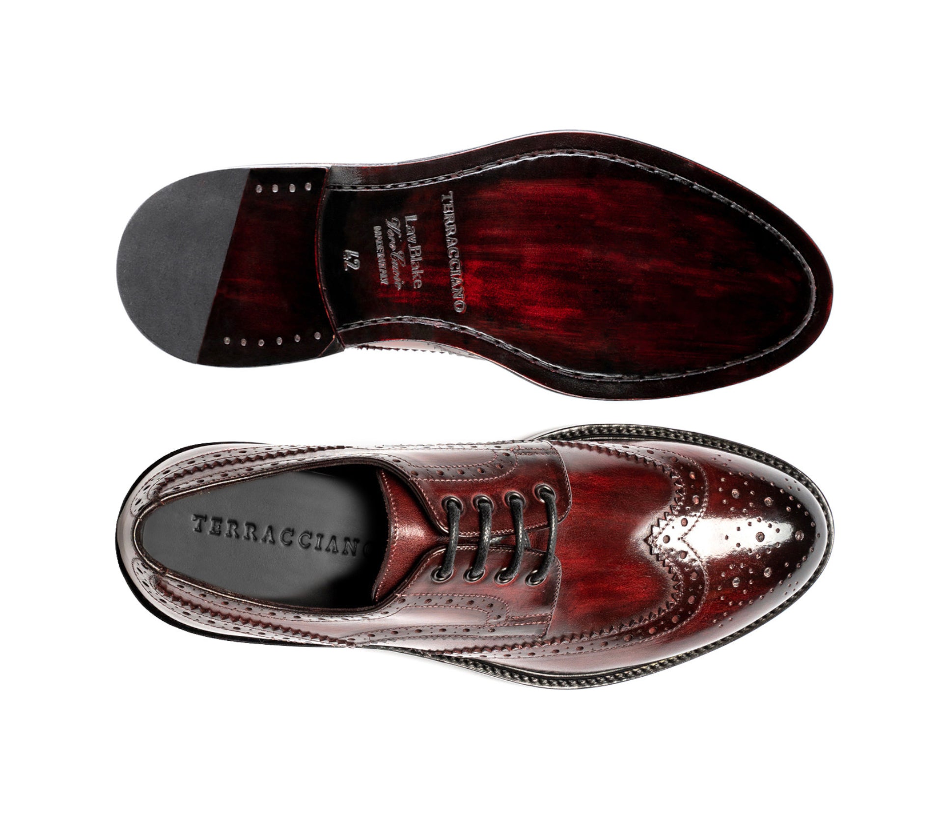 Derby Brogue Joseph - Bordeaux