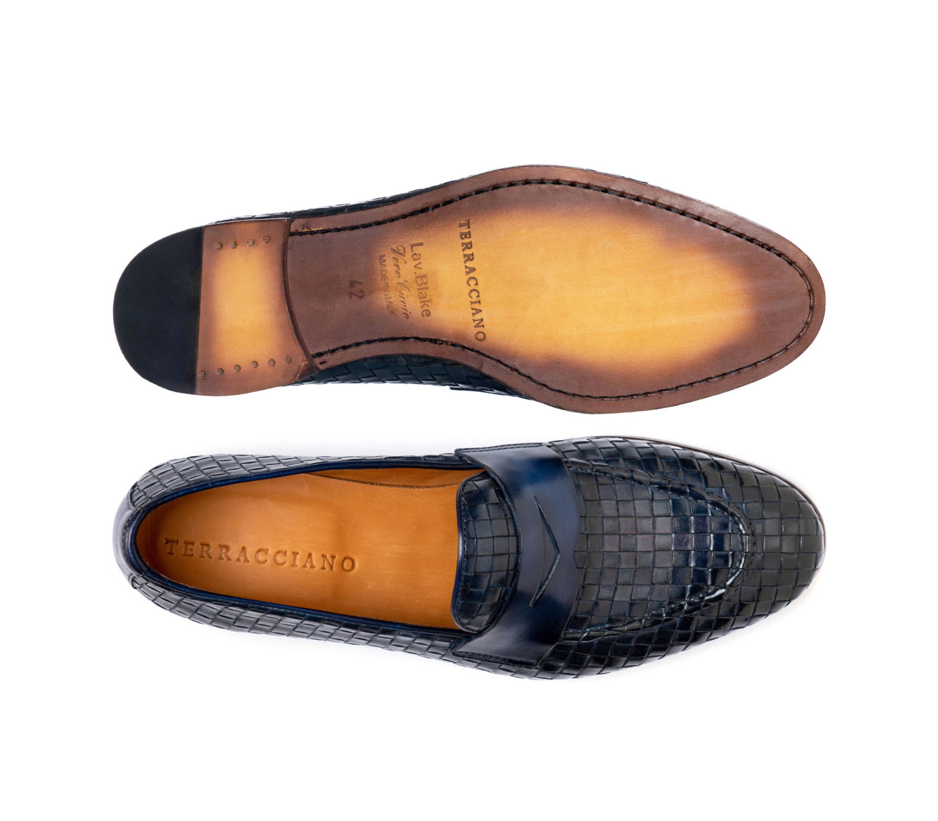 Mocassino penny Laurent - Intreccio Blu