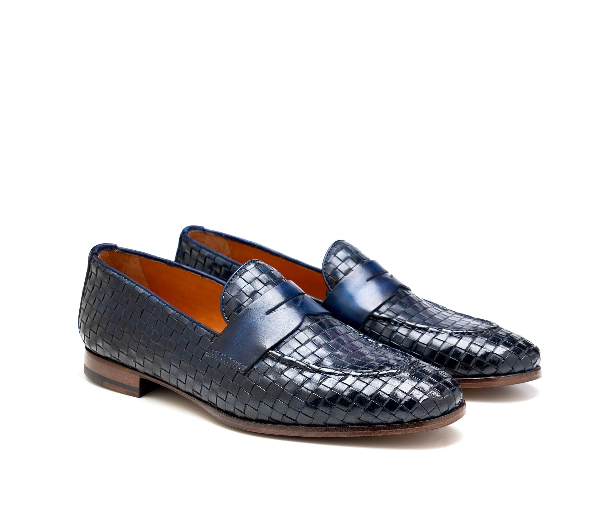 Mocassino penny Laurent - Intreccio Blu