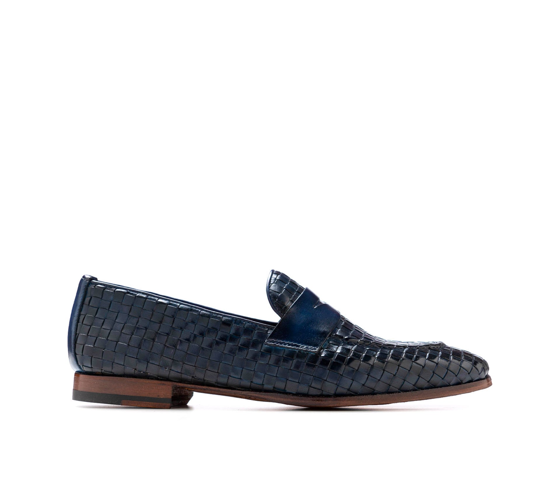 Mocassino penny Laurent - Intreccio Blu