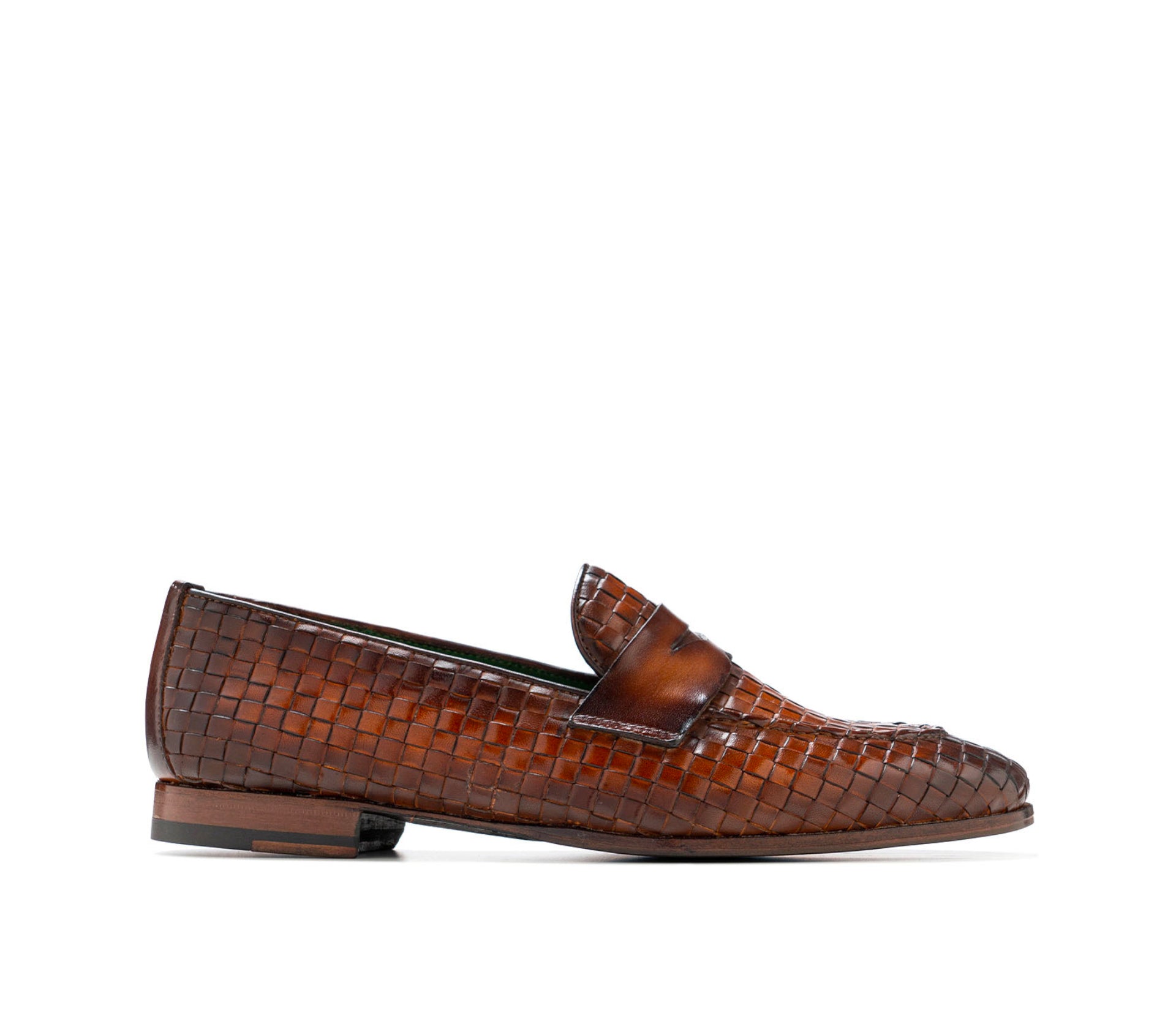 Mocassino penny Laurent - Intreccio Cognac