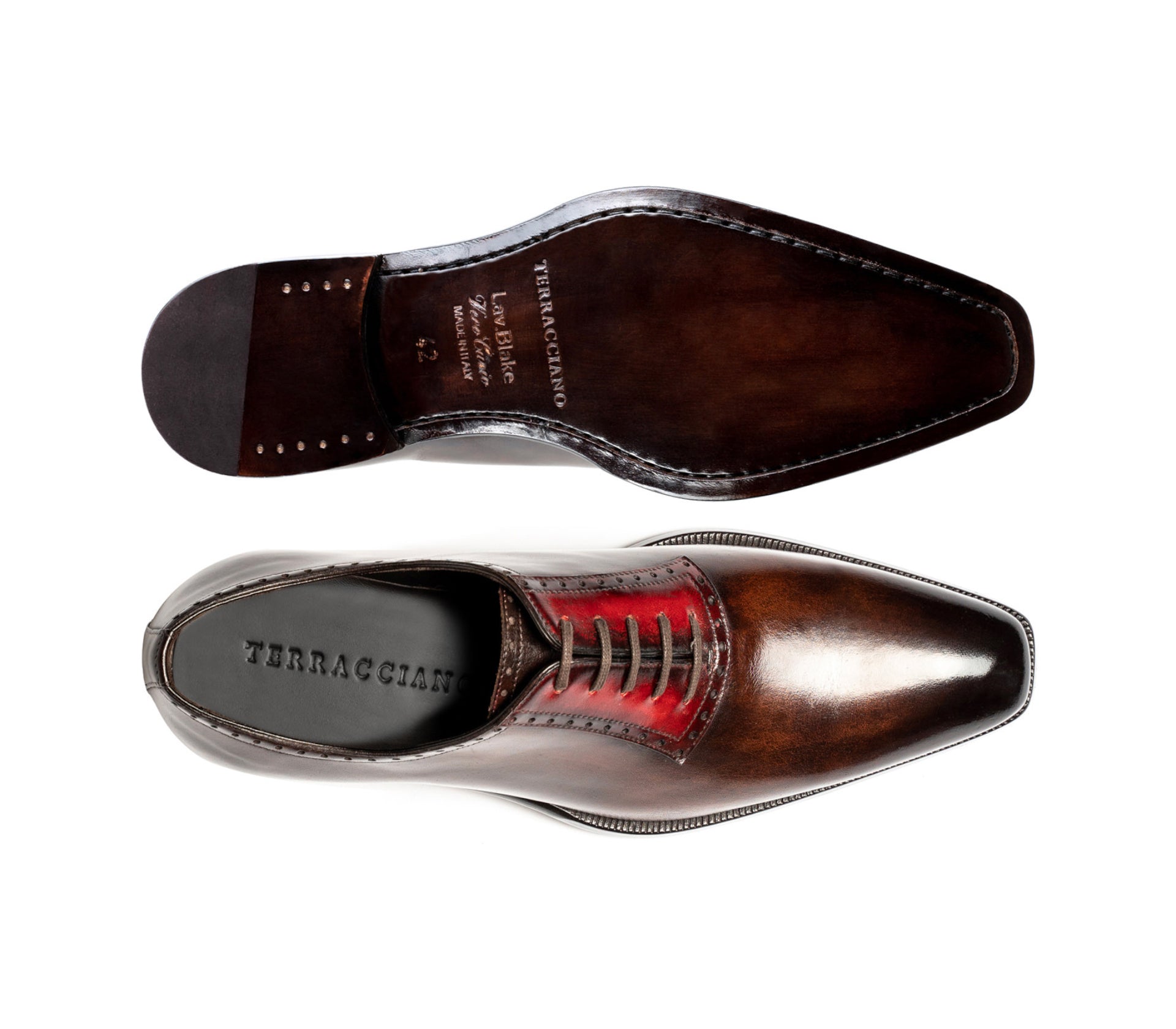 Oxford Charles - Cacao/Red