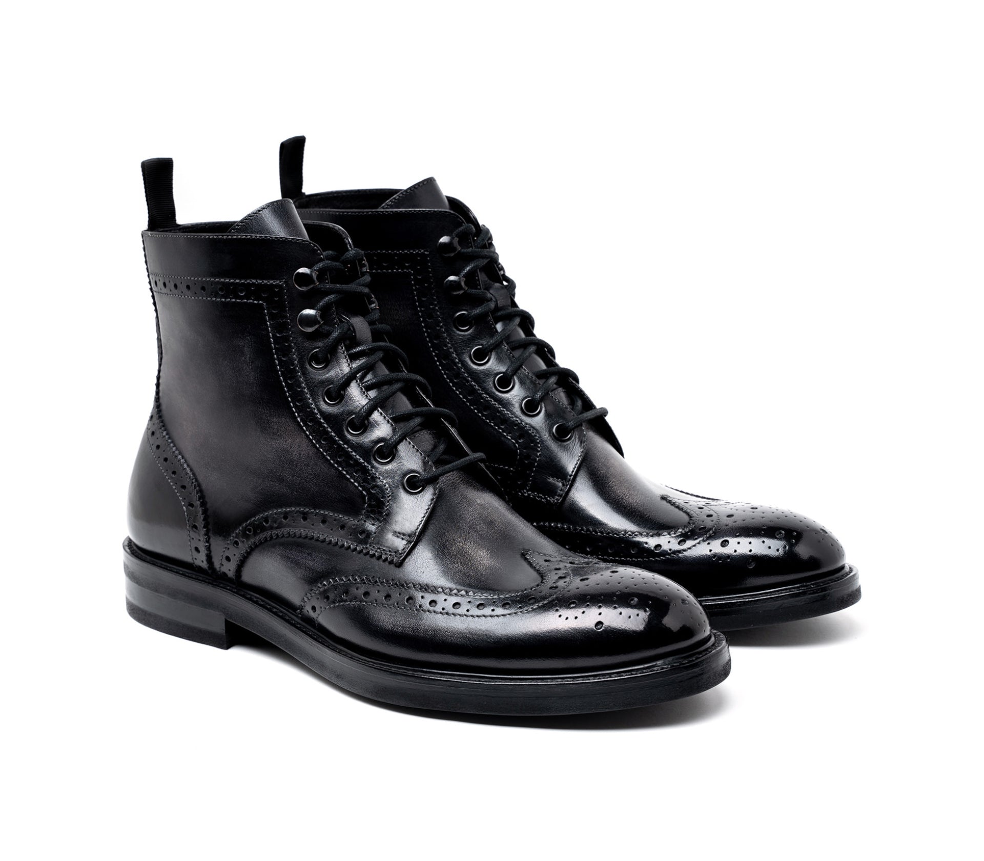Stivale Brogue Robert - Nero Delavé