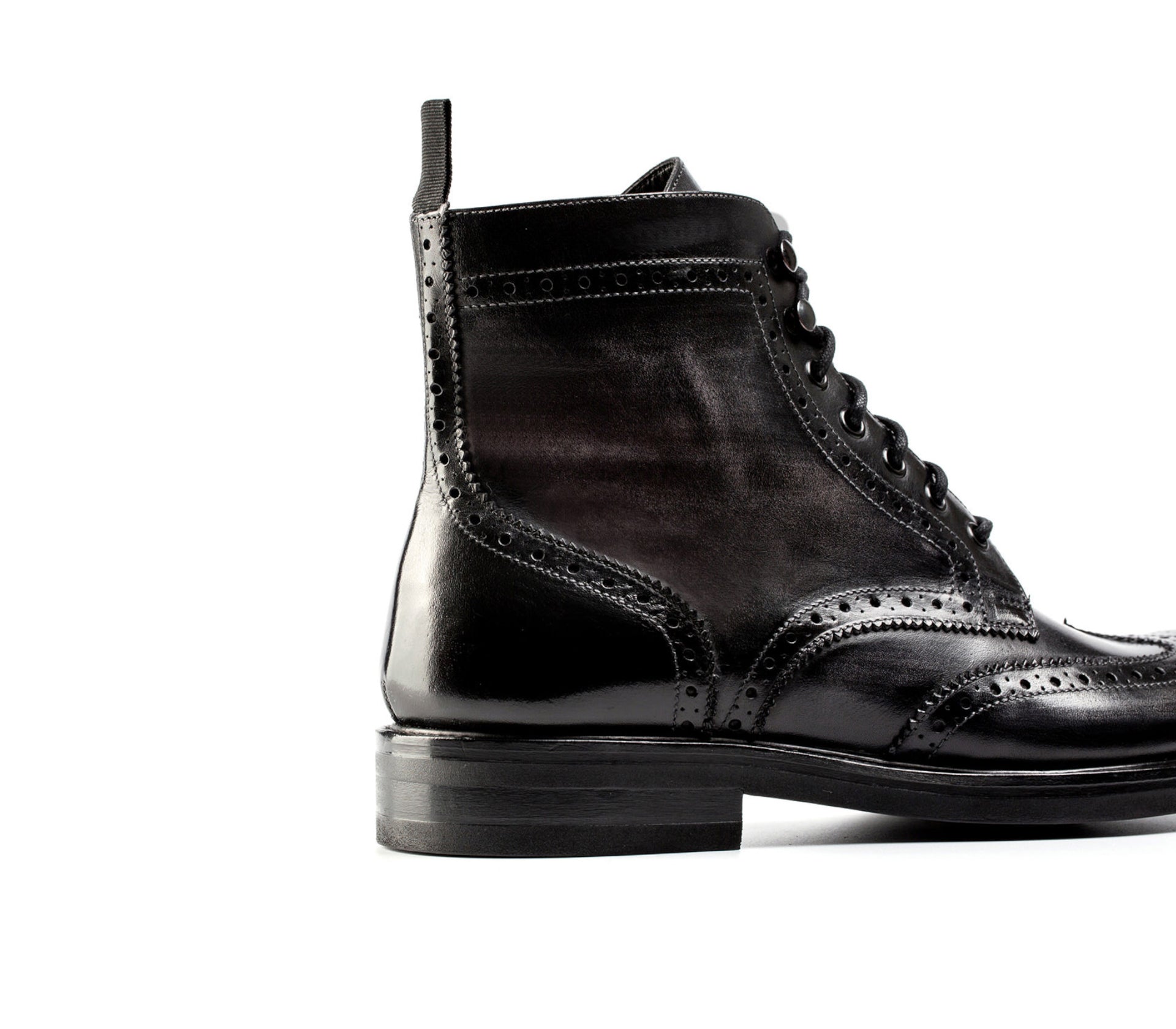Stivale Brogue Robert - Nero Delavé