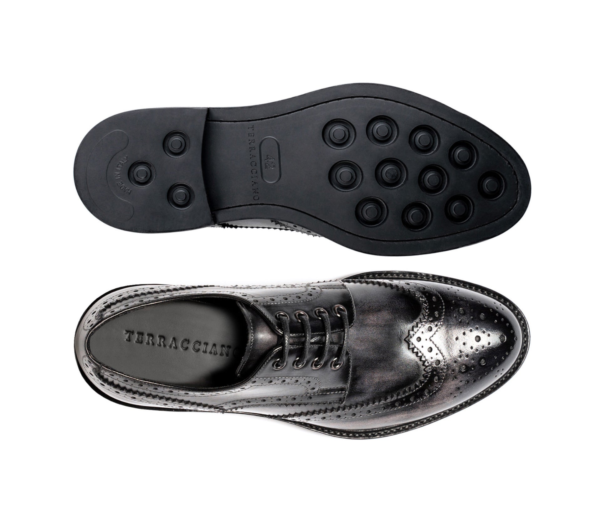 Derby Brogue Joseph - Nero Delavé