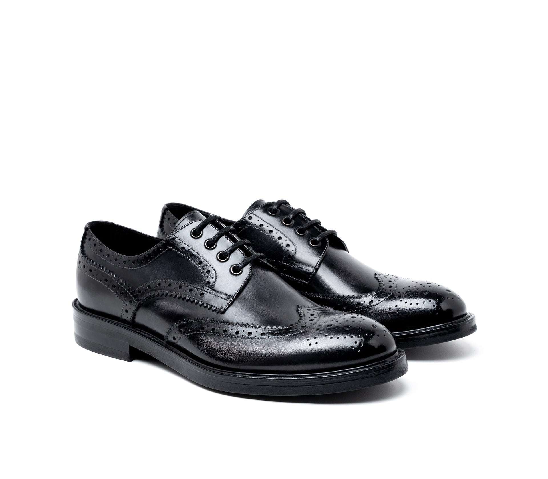 Derby Brogue Joseph - Nero Delavé