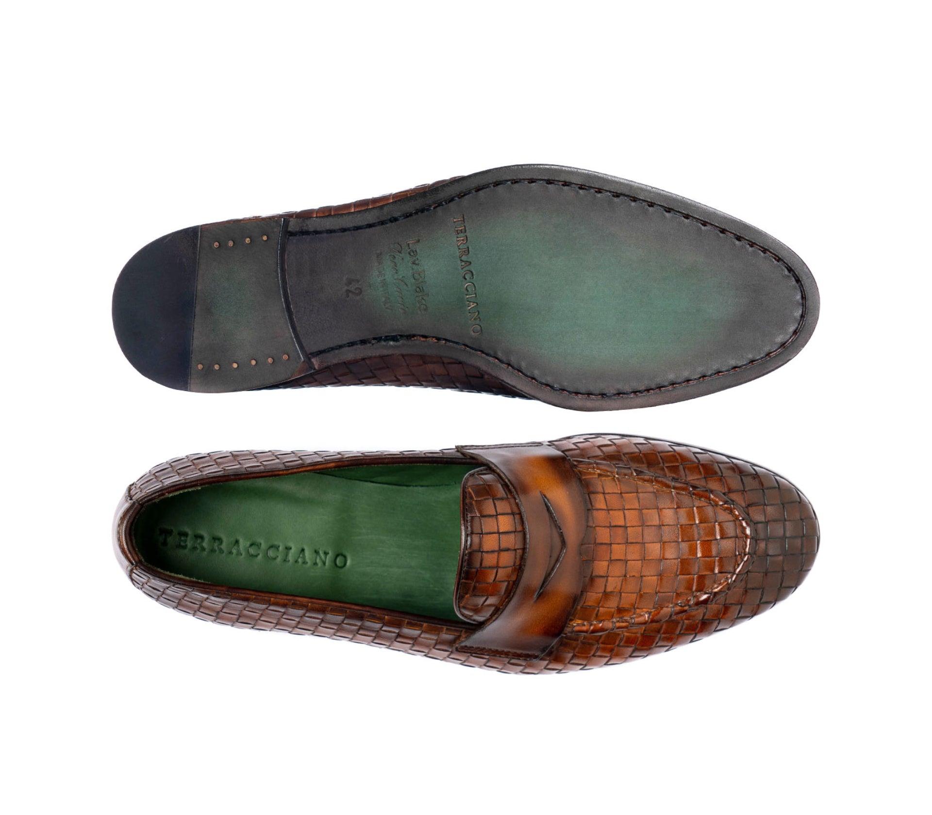 Mocassino penny Laurent - Intreccio Cognac