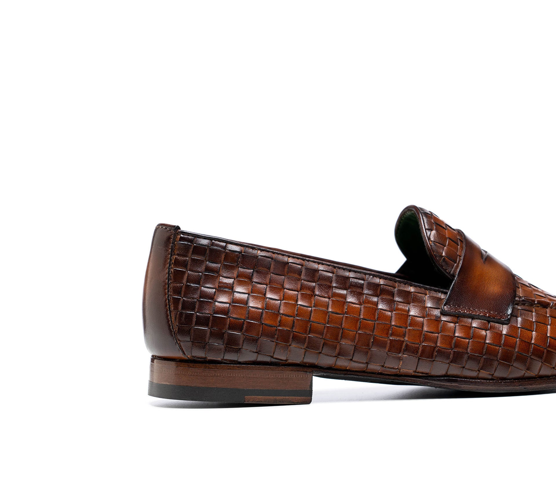 Mocassino penny Laurent - Intreccio Cognac