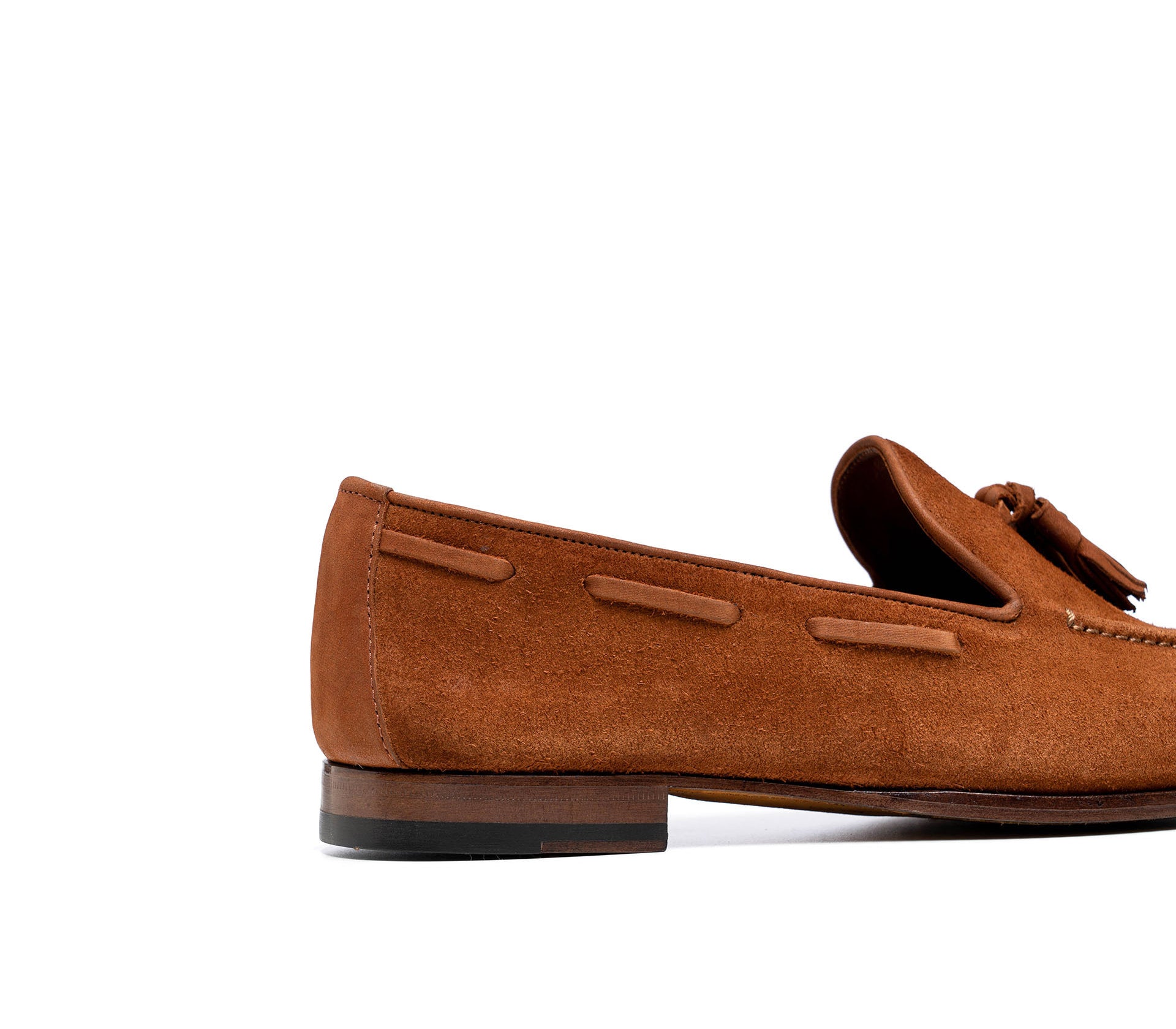 Mocassin à pompons Vincent - Daim Cognac
