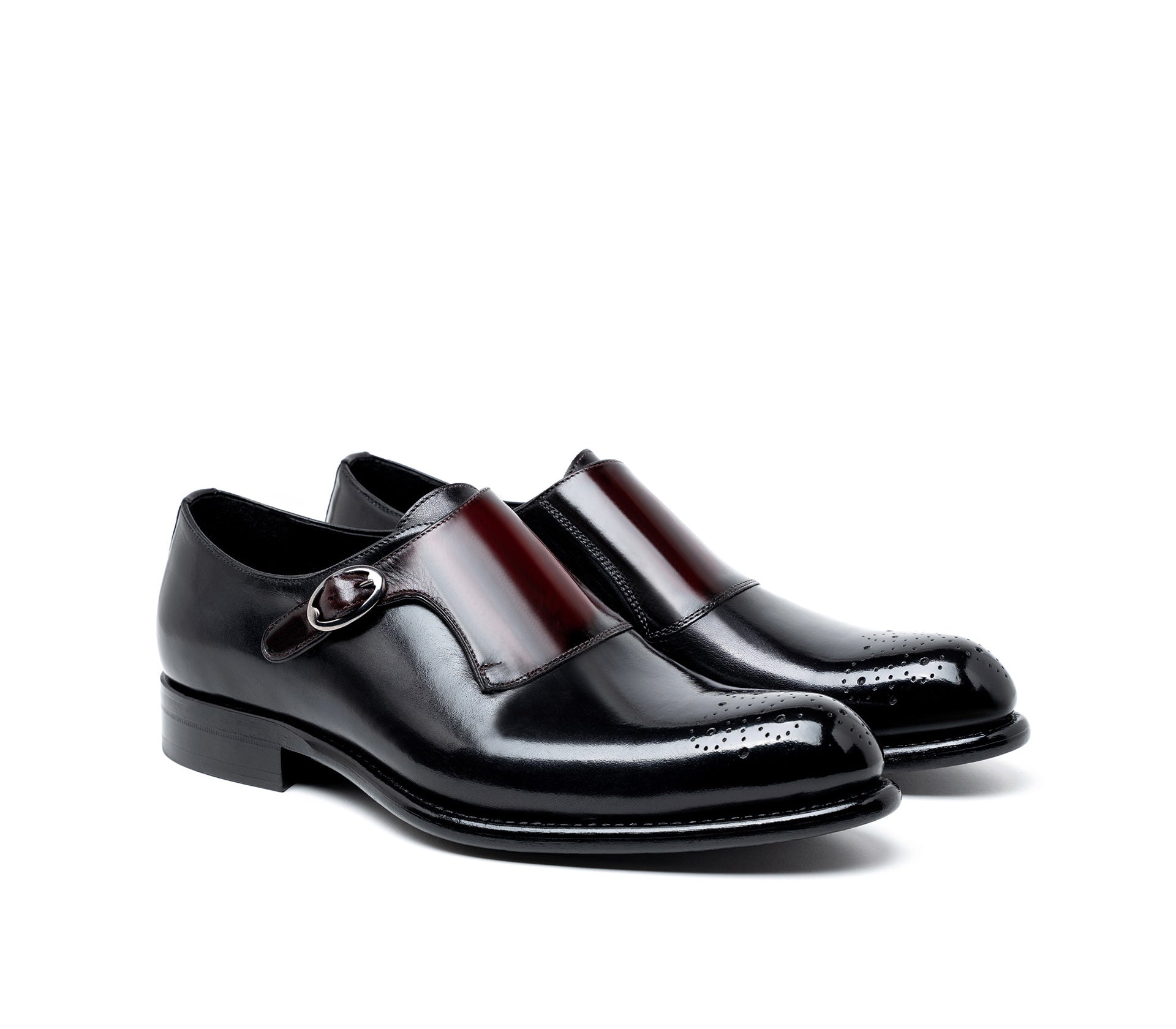 Mono Fibbia Elite - Nero Delavé/Rosso